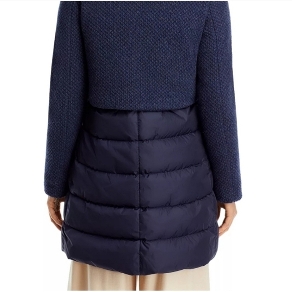 Herno Dark Blue Textured Jacket - Picture 3 of 13